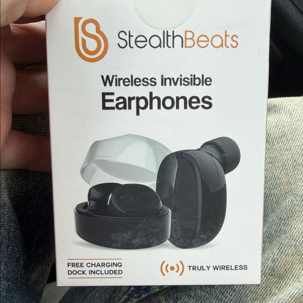 StealthBeats Wireless Invisible Earphones - Black